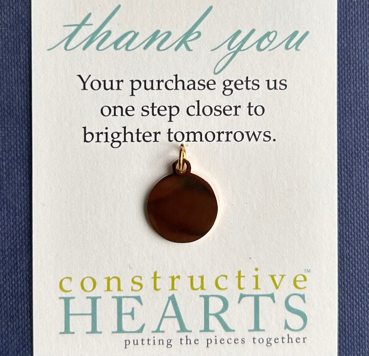 v Round LOVE coin SMALL