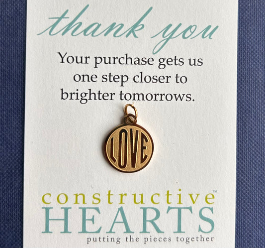 v Round LOVE coin SMALL