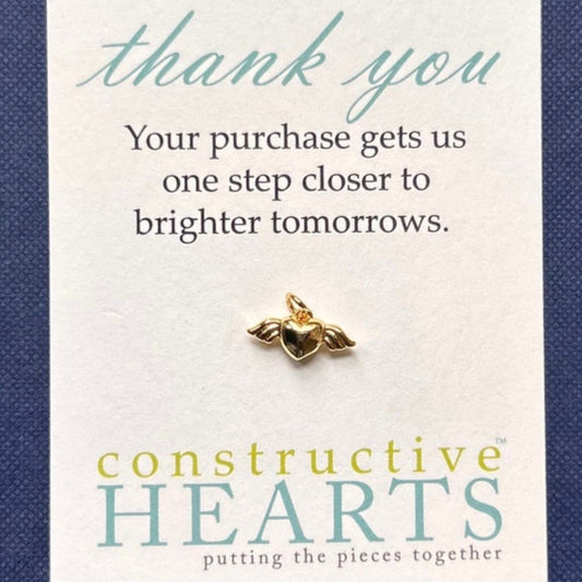 v Heart flying puffy small