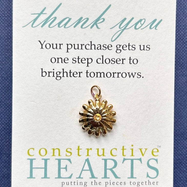 v Purple enameled dahlia